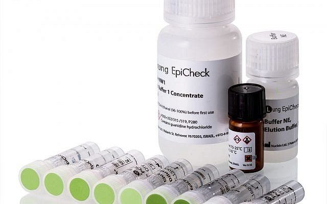 Le kit de diagnostic Lung EpiCheck développé par la start-up israélienne Nucleix Ltd. (Autorisation) C Le kit de diagnostic Lung EpiCheck développé par la start-up israélienne Nucleix Ltd. (Autorisation) C