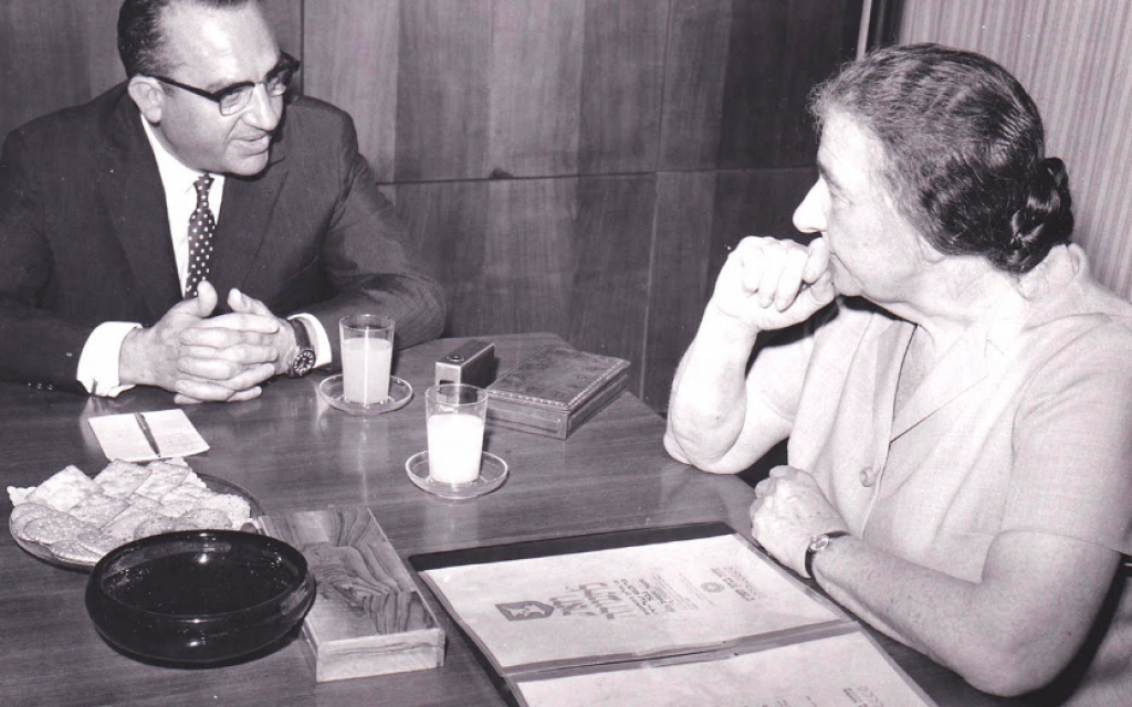 Bernard Giberstein, fondateur de Dim et Golda Meir. (Crédit.: Daniel Giberstein)