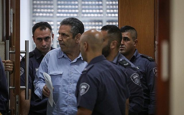Gonen Segev à la cour de district de Jérusalem, le 5 juillet 2018 (Crédit : Yonatan Sindel/Flash90)