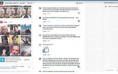 Capture d'écran des échanges pour lesquels Fabien Lesparre écrit les mots "youde" et "youpin" (Crédit: autorisation)