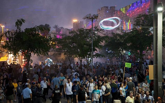 Extérieur de la Porte de Jaffa au Jerusalem Light Festival 2018 (Avec l'aimable autorisation de David Saad) Extérieur de la Porte de Jaffa au Jerusalem Light Festival 2018 (Avec l'aimable autorisation de David Saad)