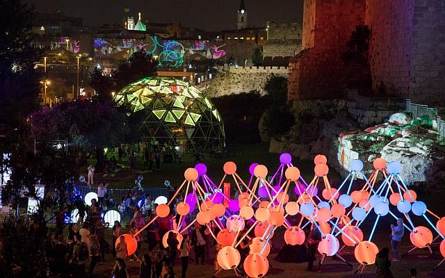 La porte de Sion à la Jerusalem Light Festival 2018 (Avec l'aimable autorisation de David Saad) La porte de Sion à la Jerusalem Light Festival 2018 (Avec l'aimable autorisation de David Saad)