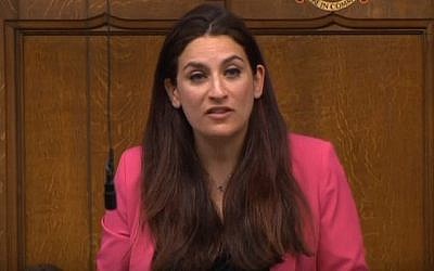 Luciana Berger, députée juive, qui dirige le Mouvement travailliste juif (Capture d'écran YouTube).