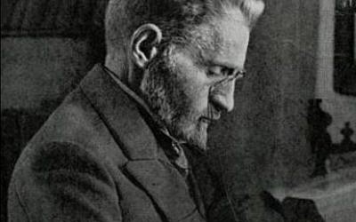 Le lexicographe Eliezer Ben Yehuda (Crédit: domaine public)