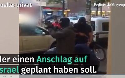 Un Syrien de 21 ans est arrêté à Berlin le 20 septembre 2018. (Capture d'écran : Berliner Morgenpost)