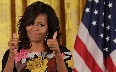 Michelle Obama à la Maison Blanche, le 14 novembre 2016 (Crédit : Chip Somodevilla/Getty Images)