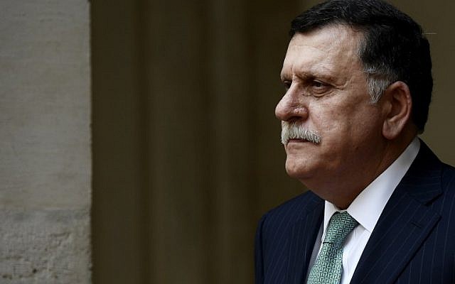 Le Premier ministre libyen Fayez al-Sarraj, à Rome,le 26 octobre 2018. (Crédit . Filippo MONTEFORTE / AFP) Le Premier ministre libyen Fayez al-Sarraj, à Rome,le 26 octobre 2018. (Crédit . Filippo MONTEFORTE / AFP)