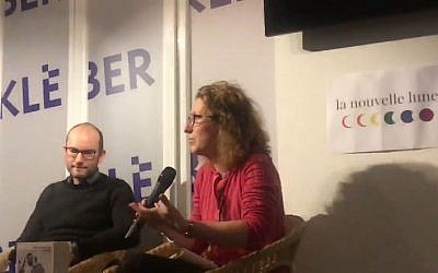 Audrey Kichelewsky à la libraire Kléber de Strasbourg en novembre 2017 (Crédit: capture d'écran ihabde/Youtube)