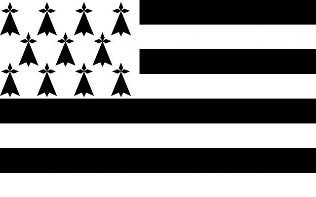 Drapeau de la Bretagne (Crédit: domaine public) Drapeau de la Bretagne (Crédit: domaine public)