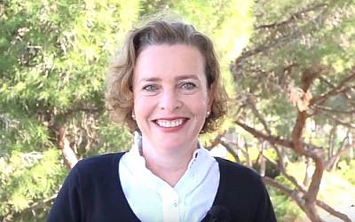 Dr. Einat Kalisch Rotem, candidate à la mairie de Haïfa. (Crédit : YouTube)