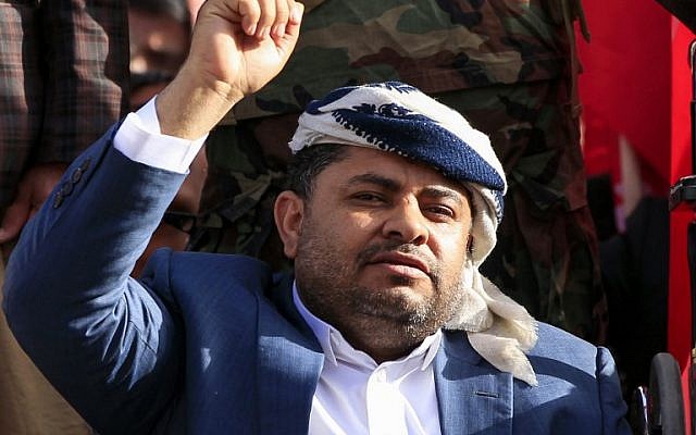 Mohammed Ali al-Houthi, chef du Haut comité révolutionnaire et important responsable politique des rebelles Houthis, le 20 septembre 2018. (Crédit : MOHAMMED HUWAIS / AFP) Mohammed Ali al-Houthi, chef du Haut comité révolutionnaire et important responsable politique des rebelles Houthis, le 20 septembre 2018. (Crédit : MOHAMMED HUWAIS / AFP)