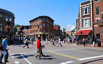 Harvard Square à Cambridge Massachusetts, en 2009. (CC BY-SA Wikimedia Commons)