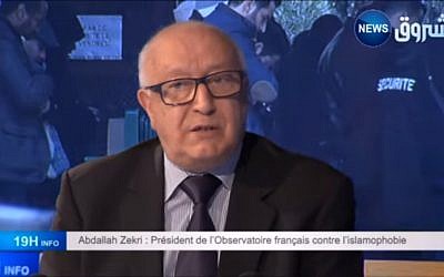 Abdallah Zekri, délégué général du CFCM. (Crédit : YouTube)