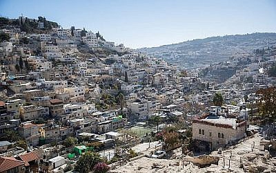 Vue du quartier de Silwan, à Jérusalem Est, le 3 décembre 2017. (Yonatan Sindel/Flash90) Vue du quartier de Silwan, à Jérusalem Est, le 3 décembre 2017. (Yonatan Sindel/Flash90)