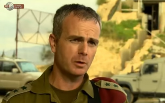 Le colonel Alon Madanes en 2016. (Capture d'écran : YouTube) Le colonel Alon Madanes en 2016. (Capture d'écran : YouTube)