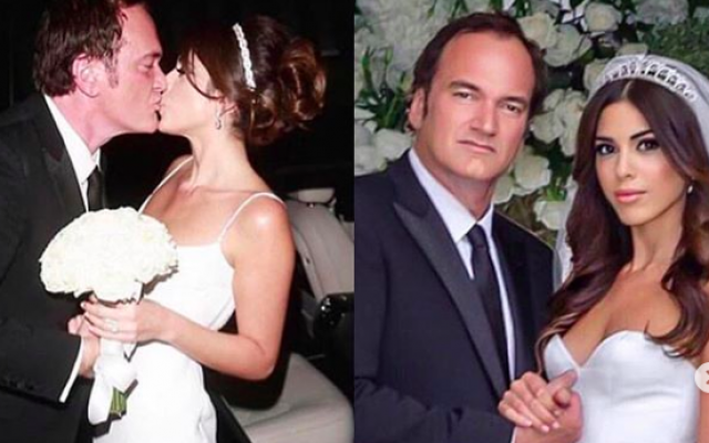 Photos du mariage de Quentin Tarantino et Daniella Pik à Los Angeles, le 28 novembre 2018, (Crédit : Keren Wolf/Instagram)