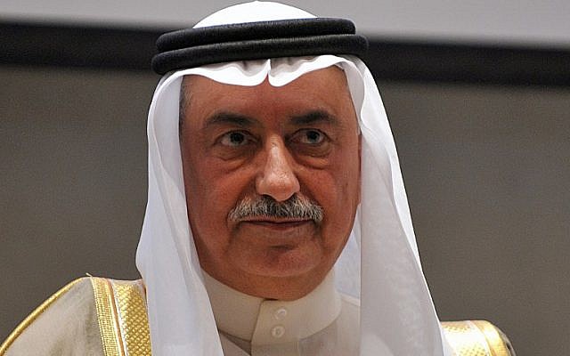 Ibrahim al-Assaf, nouveau ministre d'Etat aux Affaires étrangères en Arabie saoudite. (Crédit : Fayez Nureldine / AFP)