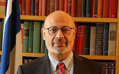 L'ambassadeur israélien en Ukraine Joel Lion (Crédit : Wikimedia Commons/Dovernewyork)