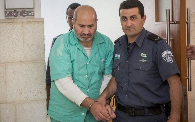 Jamil Tamimi, 57,ans, auteur du meurtre de Hannah Bladon dans le tramway de Jérusalem, au tribunal de Jérusalem, le 11 mai 2017. (Crédit : Hadas Parush/Flash90) Jamil Tamimi, 57,ans, auteur du meurtre de Hannah Bladon dans le tramway de Jérusalem, au tribunal de Jérusalem, le 11 mai 2017. (Crédit : Hadas Parush/Flash90)
