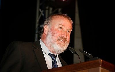 Le procureur général Avichai Mandelblit à la conférences Globes à Jérusalem le 20 décembre 2018. (Crédit : Yonatan Sindel/Flash90)