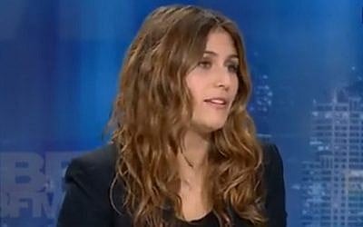 Flora Ghebali en novembre 2015 (Crédit: capture d'écran BFMTV)