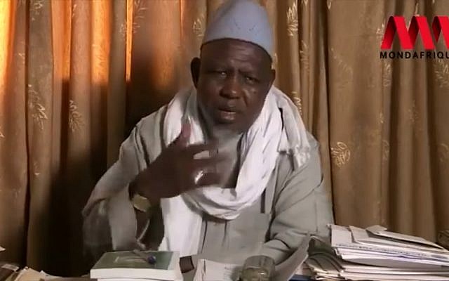 L'imam Mahmoud Dicko, influent président du Haut conseil islamique du Mali (HCIM). (Crédit : Capture d'écran Facebook)