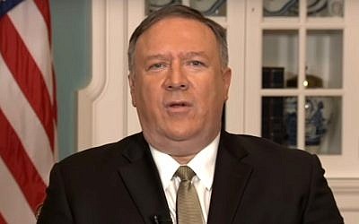 Le secrétaire d'État américain Mike Pompeo est interviewé par Fox News le 3 janvier 2019. (Capture d'écran : YouTube) Le secrétaire d'État américain Mike Pompeo est interviewé par Fox News le 3 janvier 2019. (Capture d'écran : YouTube)