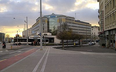 Le bâtiment de l'UNHCR à Genève en 2013. (Crédit : Milliped / CC BY-SA 3.0)