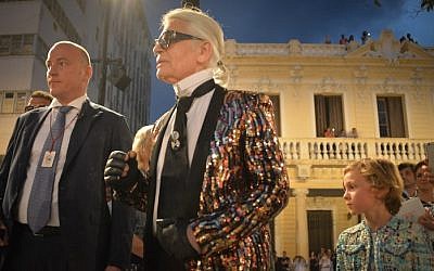 Karl Lagerfeld à la Havane, Cuba, en mai 2016. (Crédit: ADALBERTO ROQUE / AFP)