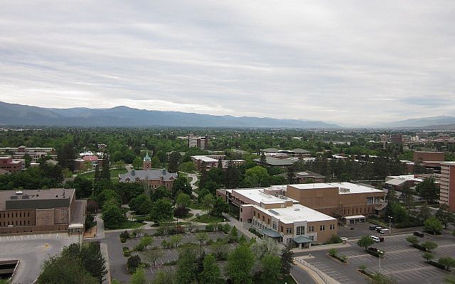Le Campus de l'université du Montana, à Missoula. (Crédit : Dsetay/CC BY-SA 3.0)