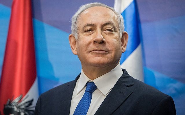 Le Premier ministre Benjamin Netanyahu lors d'une conférence de presse au cabinet du Premier ministre à Jérusalem, le 5 février 2019. (Noam Revkin Fenton/Flash90) Le Premier ministre Benjamin Netanyahu lors d'une conférence de presse au cabinet du Premier ministre à Jérusalem, le 5 février 2019. (Noam Revkin Fenton/Flash90)