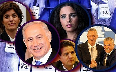 Elections israéliennes 2019. (Wikimedia Commons/Getty Images/collage via JTA) Elections israéliennes 2019. (Wikimedia Commons/Getty Images/collage via JTA)