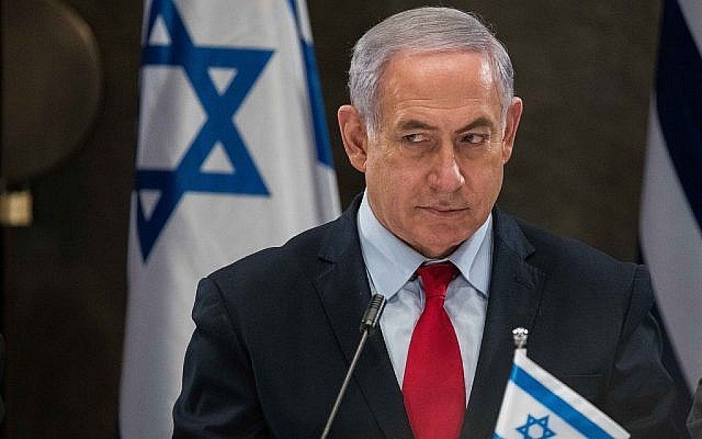 Le Premier ministre Benjamin Netanyahu s'exprime lors d'une conférence de presse au David Citadel Hotel, à Jérusalem, le 20 mars 2019. (Noam Revkin Fenton/Flash90)