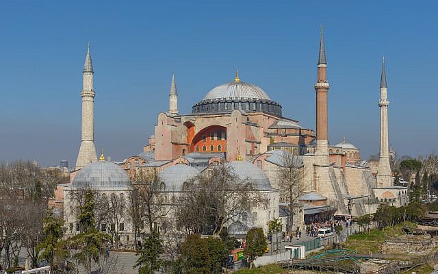 La basilique Sainte-Sophie, à Istanbul. (Crédit : Arild Vågen/CC BY-SA 3.0)