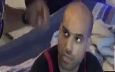 Capture écran d'une vidéo de l'Israélien Nati Hadad lors de son arrestation en Thaïlande, juillet 2017. (Crédit : Ynetnews)