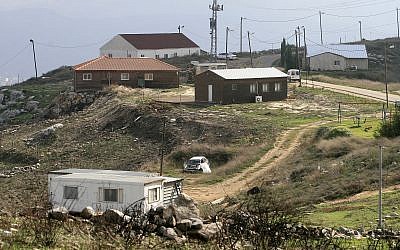 L'avant-poste de Lehava Yitzar dans le nord de la Cisjordanie, le 15 novembre 2015 (Crédit : Olivier Fitoussi /Flash90)