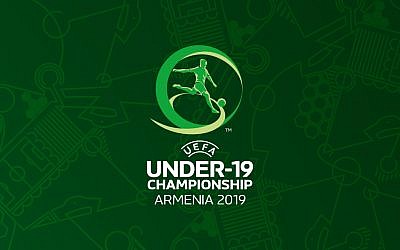 Logo du Championnat d'Europe des moins de 19 ans de l'UEFA, organisé en juillet prochain en Arménie. (Crédit : UEFA)