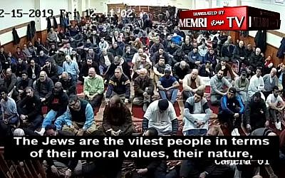 Un sermon aux passages antisémites de l'imam Abdelmohsen Abouhatab, de Philadelphie, traduit et retranscrit par le MEMRI.