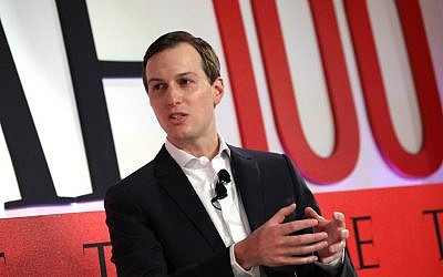 NEW YORK, NEW YORK - Jared Kushner lors d'un débat organisé pendant le Sommet 2019 du Magazine Time à New York,  le 23 avril 2019 (Crédit :   Brian Ach/Getty Images for TIME/AFP)