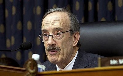 Eliot Engel (Démocrate-New York), président de la commission des affaires étrangères de la Chambre des représentants, prend la parole lors d'une audition de la sous-commission des affaires étrangères au Capitole à Washington, le 13 février 2019. (AP Photo/Jose Luis Magana)