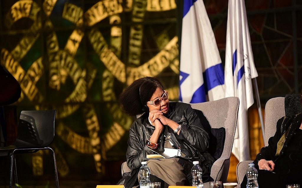 Jamaica Kincaid en conversation avec le "Times of Israel", le 19 mars 2019. (Yonatan Kelberman) Jamaica Kincaid en conversation avec le "Times of Israel", le 19 mars 2019. (Yonatan Kelberman)
