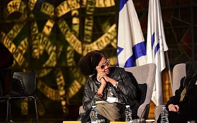 Jamaica Kincaid en conversation avec le "Times of Israel", le 19 mars 2019. (Yonatan Kelberman) Jamaica Kincaid en conversation avec le "Times of Israel", le 19 mars 2019. (Yonatan Kelberman)