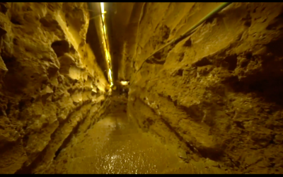 Tsahal dévoile ce qu'il affirme être le plus long tunnel d'attaque transfrontalier creusé par le Hezbollah depuis le Liban vers Israël, le 29 mai 2019. (Tsahal)