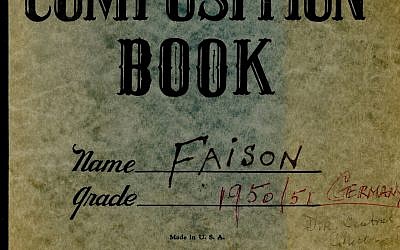 Le journal intime de S. Lane Faison, Jr.(Autorisation de la fondation Monuments Men pour la préservation des oeuvres d'art via  JTA)