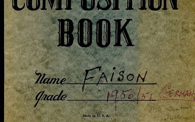 Le journal intime de S. Lane Faison, Jr.(Autorisation de la fondation Monuments Men pour la préservation des oeuvres d'art via  JTA)