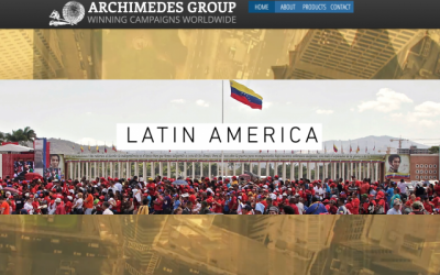 La page d'accueil du site internet du Groupe Archimède, avant le 16 mai.