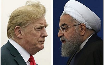 Le président américain Donald Trump, (à gauche), le 22 juillet 2018, et le président iranien Hassan Rouhani, le 6 février 2018. (AP Photo) Le président américain Donald Trump, (à gauche), le 22 juillet 2018, et le président iranien Hassan Rouhani, le 6 février 2018. (AP Photo)