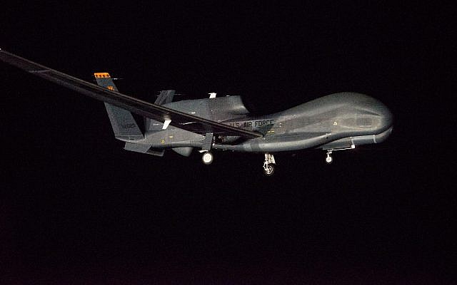 Image d'illustration : un drone Global Hawk du fabricant Northrop Grumman. (GLOBE NEWSWIRE via AP) Image d'illustration : un drone Global Hawk du fabricant Northrop Grumman. (GLOBE NEWSWIRE via AP)