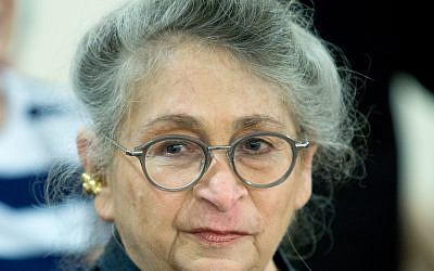 Nechama Rivlin, le 16 juin 2016. (Crédit : Moshe Shai/FLASH90)