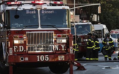Photo d'illustration : Un camion des pompiers (Crédit : Atilgan Ozdil/Anadolu Agency/Getty Images, via JTA)